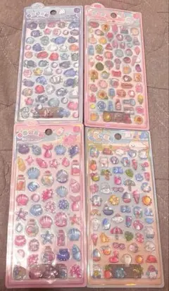 胸きゅんぷっくり3Dシール 4点 シールまとめ売り