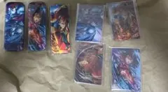 鬼滅の刃ufotable くじ　炭治郎猗窩座義勇缶バッチ　クリアカード