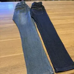 値下げ！ウエストゴムデニムパンツ2色セット