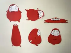 絵本「だるまさんが」壁面（ラミネート加工）6枚セット