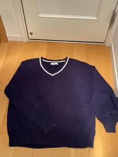 WEGO ネイビー Vネックセーター