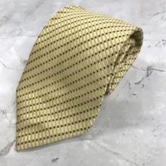 鷹*様 【美品】コムサデモード メン　ネクタイ　黄色　小紋柄　絹【n1849】のサムネイル