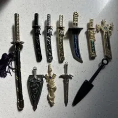 ミニチュア 刀剣 キーホルダー セット 11点