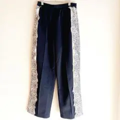 『w closet』ダブルクローゼット（F）レースライン トラックパンツ