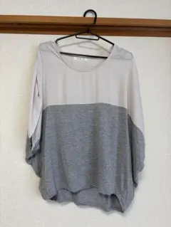 mikoa ローリーズファーム　ドルマンスリーブ Tシャツ　白、グレーのサムネイル
