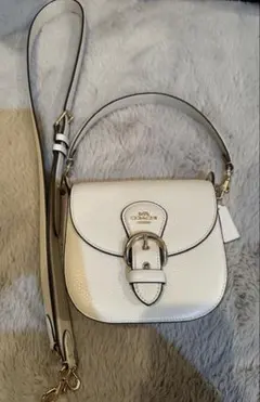 COACH ショルダーバッグ ホワイト レザー