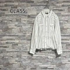 CLASS カットオフストライプウエスタンシャツ WHT/2のサムネイル