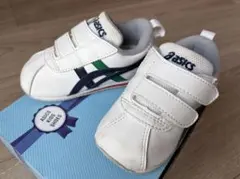 asicsアシックス ベビースニーカー コトラ 13.0cm ホワイト/ネイビー