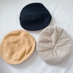 ベレー帽 3点セット