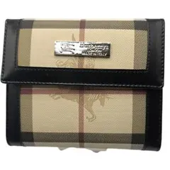 【美品】Burberrys ノバチェック 三つ折り財布 レザー ベージュのサムネイル