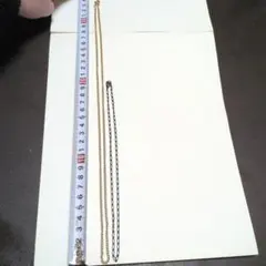 ゴールド ブラック ネックレス 2本セット