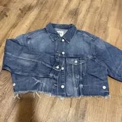 zara クロップドデニムジャケット