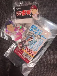 楽天イーグルス 安田悠馬 ウォーターキーホルダー 缶バッジ