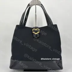 イヴ・サンローラン ハンドバッグ トート ブラック キャンバス