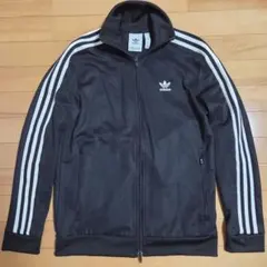 【美品】adidasトラックジャケット　ブラック　サイズM