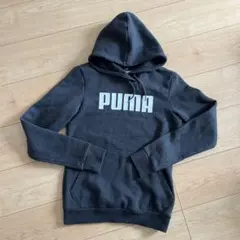 PUMA フード付きグレー パーカー
