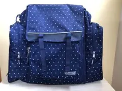 美品　Coleman ネイビー ドット リュック