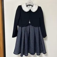 【美品】　BEAMS DESIGN　ワンピース 120　ネイビー