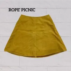 ROPE' PICNIC ロペピクニック スエード調 Aラインミニスカート 40