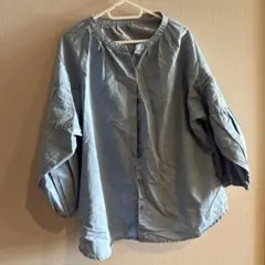 レディース マタニティ デニム調 ブラウス M-L