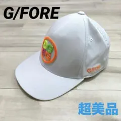 超美品】G/FORE（ジーフォア）ゴルフキャップ 白／ホワイト スナップ 