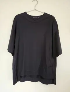 ユニクロ+J　スーピマコットンオーバーサイズTシャツ　黒　Mサイズ