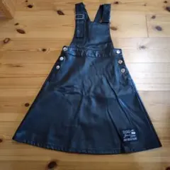 JENNI love ジェニーラブ　フェイクレザー　ジャンパースカート