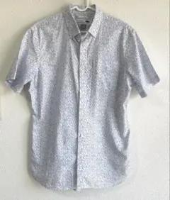 OLD NAVY 赤の水玉と水色の柄シャツ　Ｓサイズのサムネイル