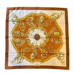 未使用品☆ HERMES エルメス カレH カレ65 サーフィン ファン 箱付き