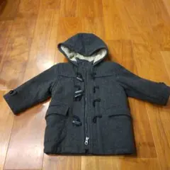 グレー フード付き ダッフルコート 95cm~