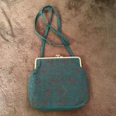 スタジオクリップ　グリーン幾何学模様 ショルダーバッグ