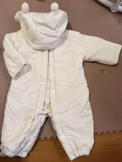 ホワイトフード付きアウター 70 cm