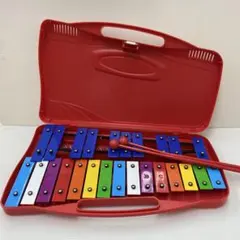 鉄琴 25音 ドラム 打楽器 音楽 教育用 ギフト カラフル スタンド付きのサムネイル