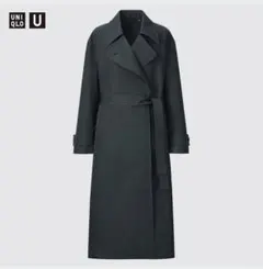 UNIQLO U BLACKトレンチコートLサイズ ユニセックス