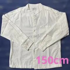 無印良品 ノーカラー長袖シャツ 150cm