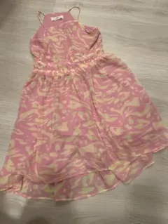 H&M ノースリーブ ワンピース ピンク系 145cm