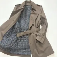 希少カラー　バーバリーブラックレーベル トレンチコート ライナー付き　サイズL