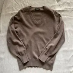 Shakehand cashmere ライトブラウン vネックニット