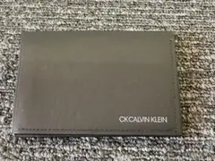 CALVIN KLEIN ブラックレザー名刺入れ
