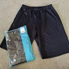 吸汗速乾 ハーフパンツ 2枚セット3L ネイビー