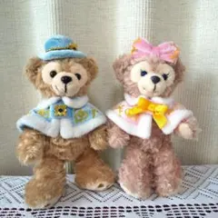 ダッフィー&シェリーメイぬいぐるみバッジ２体セット