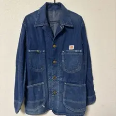 80s Lee デニムカバーオール 襟コーデュロイ - メルカリ