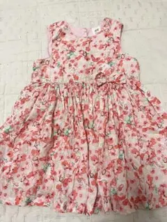 H&M フラワープリント ノースリーブワンピース 92