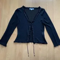 ビジュー付きカーディガン