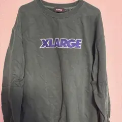XLARGE ダークグリーン トレーナー　Lサイズ
