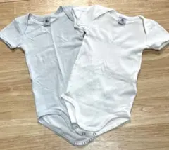 プチバトー 半袖 肌着 2枚セット 18m 81cm petit bateau