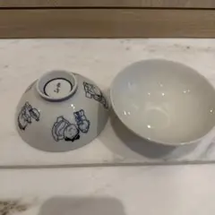 清水焼】土山松泉 ご飯茶碗 2個 鳥獣戯画 作家物 - メルカリ