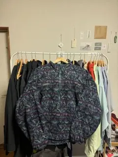 【古着】Columbia 90s フリースジャケット 総柄