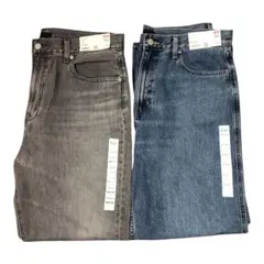 【新品未使用】ユニクロ　レディースデニムパンツ　Gパン　2枚セット　30(76)のサムネイル