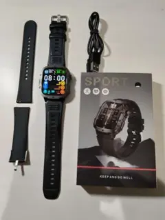 スポーツスマートウォッチ ブラック 本体